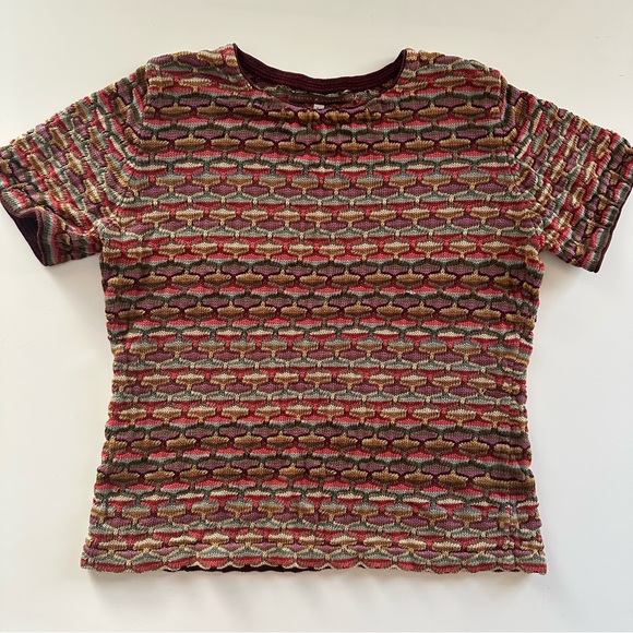 Peruvian Connection Multicolor Knit Sweater top 100% Pima cotton - Picture 1 of 7